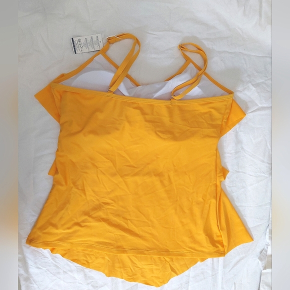 NWT Women's Plus Size Layered Ruffle Flounce Tankini Bathing Suits two piece - Picture 5 of 12